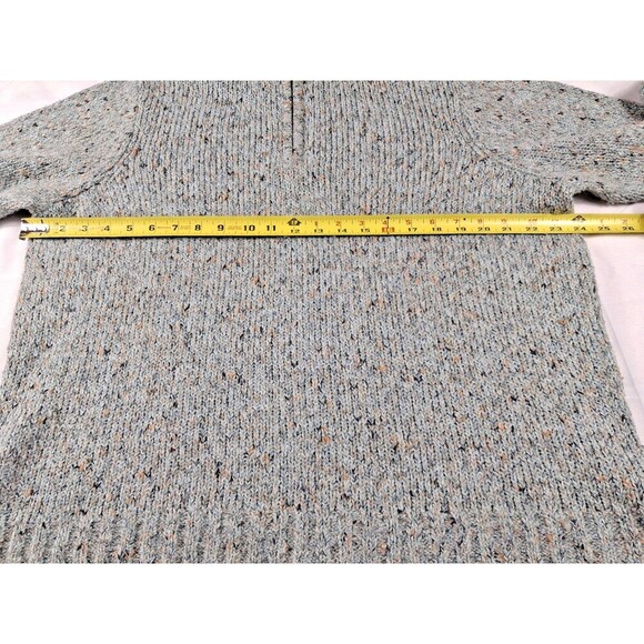 Charter Club Women’s Knit Zip-Neck Sweater Mock Neck Gray Blue Size XL - Picture 10 of 12